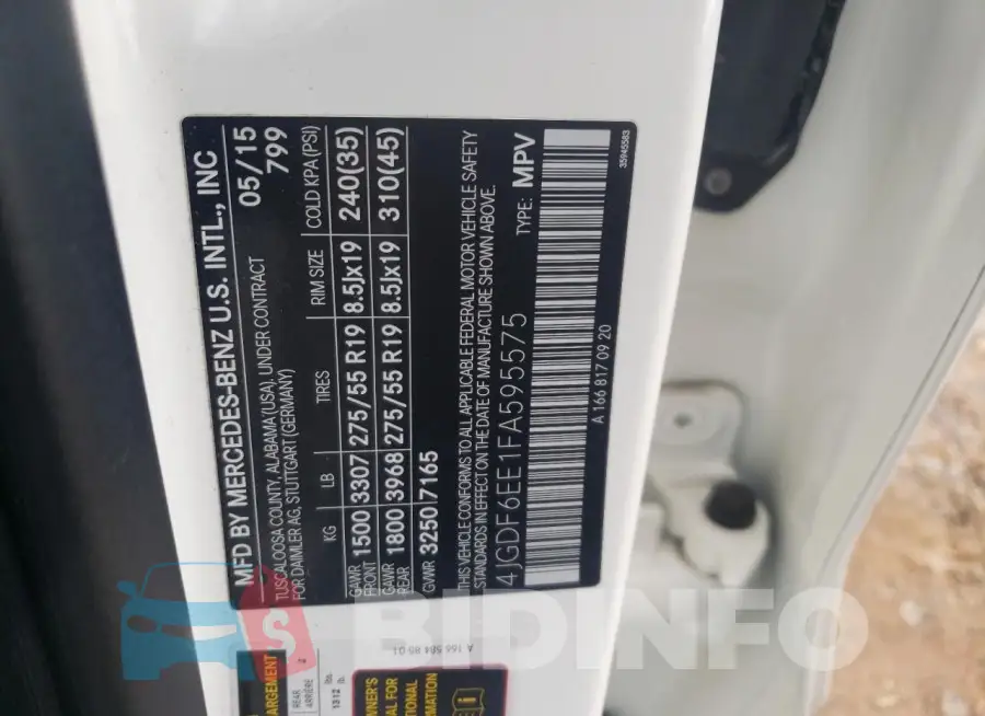4JGDF6EE1FA595575 Photo# 12