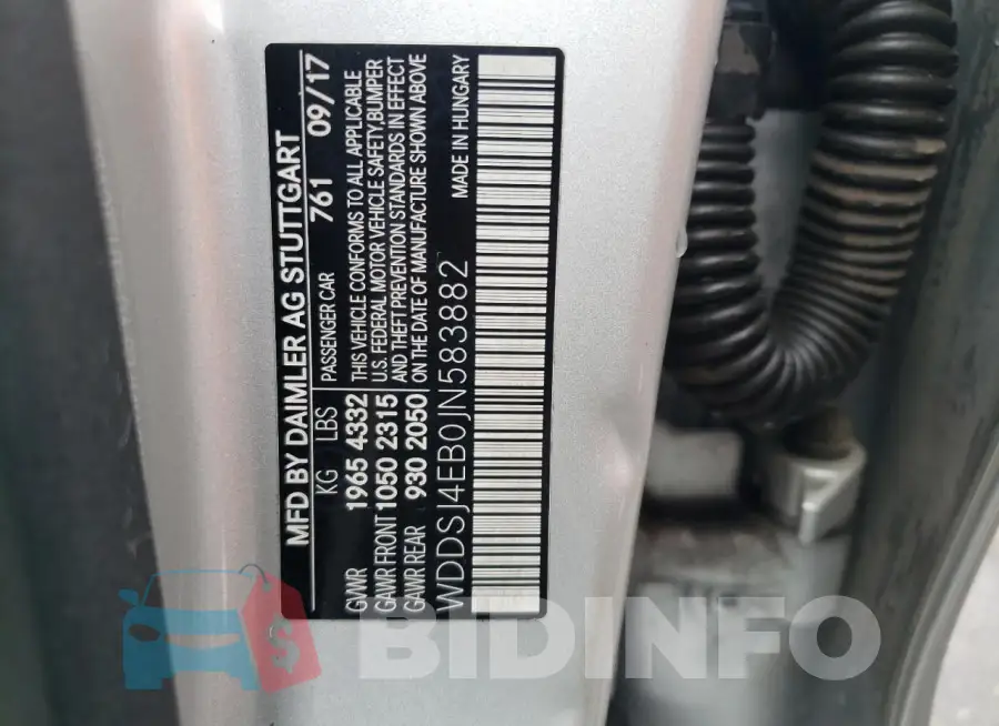 WDDSJ4EB0JN583882 Photo# 13