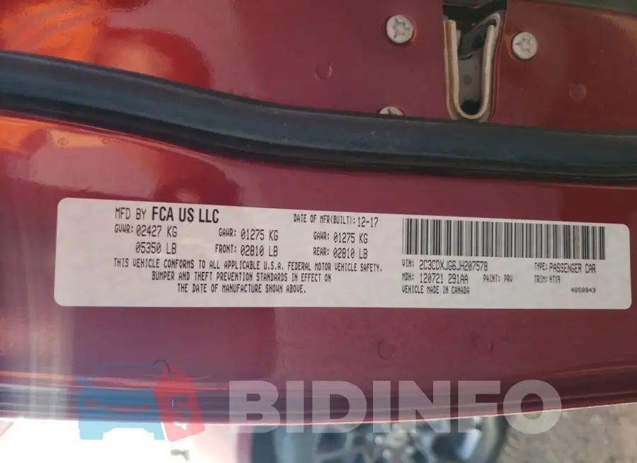 2C3CDXJG6JH207578 Photo# 12