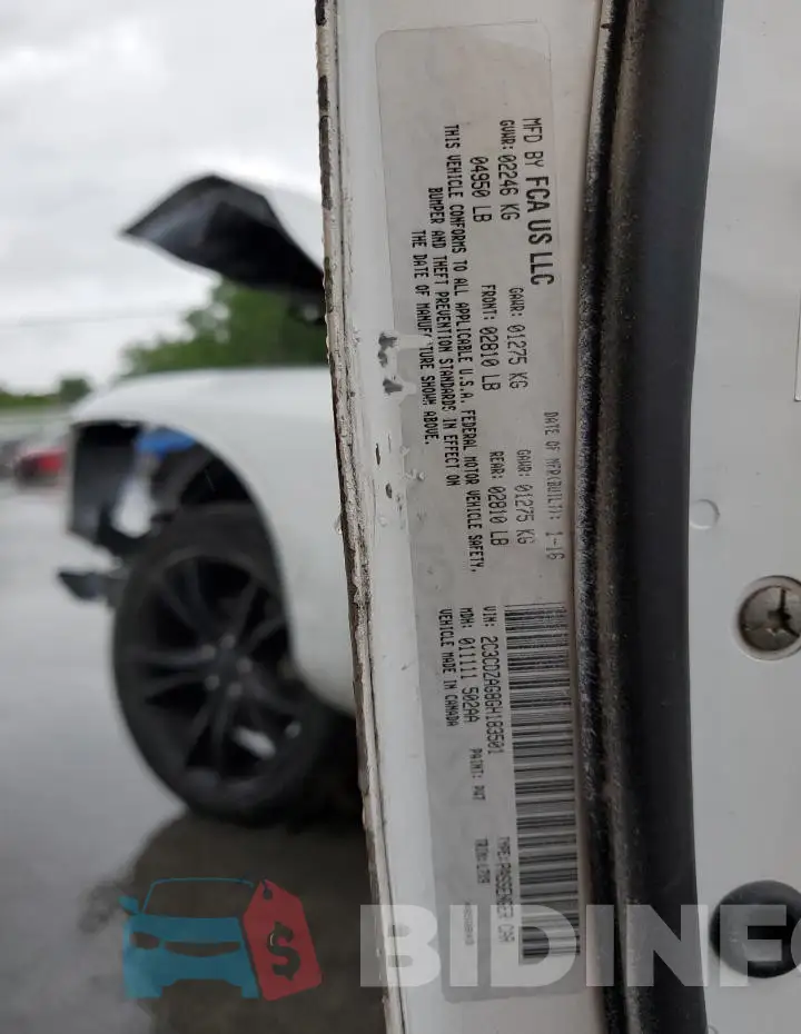 2C3CDZAG8GH183501 Photo# 13