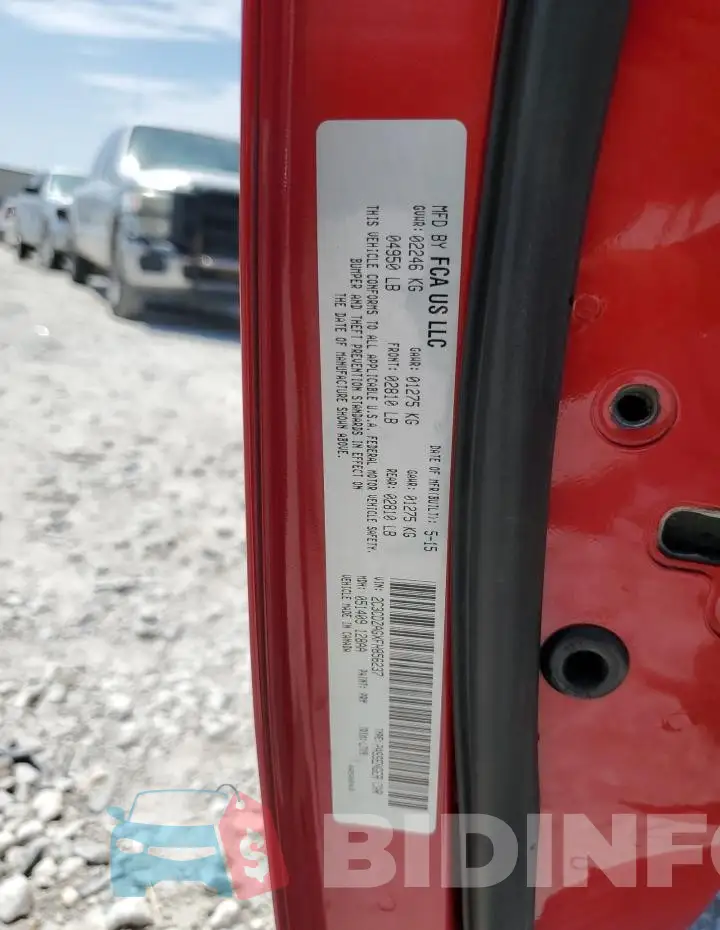 2C3CDZAGXFH856237 Photo# 12