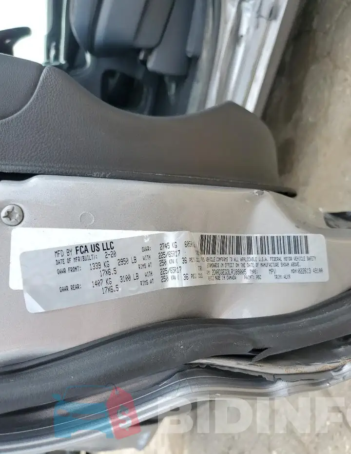2C4RDGEG3LR189005 Photo# 13