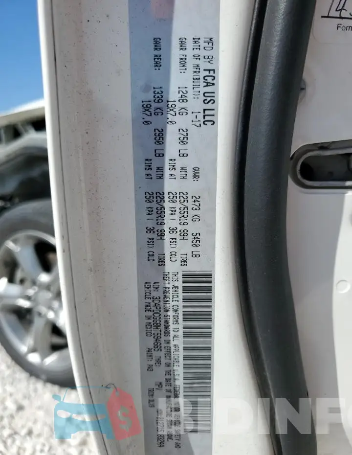 3C4PDCGG8HT594665 Photo# 13