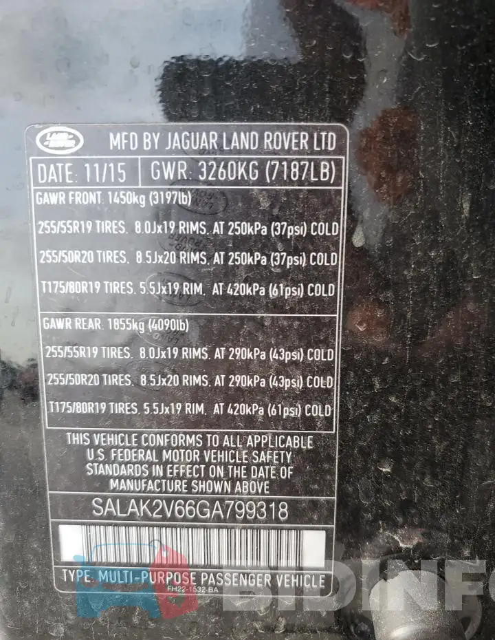 SALAK2V66GA799318 Photo# 12