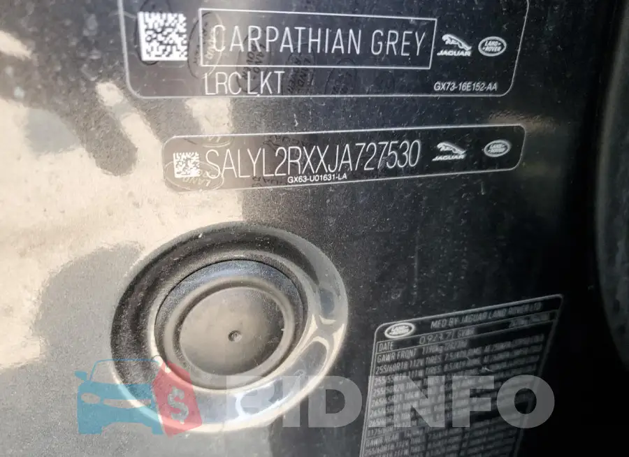 SALYL2RXXJA727530 Photo# 13