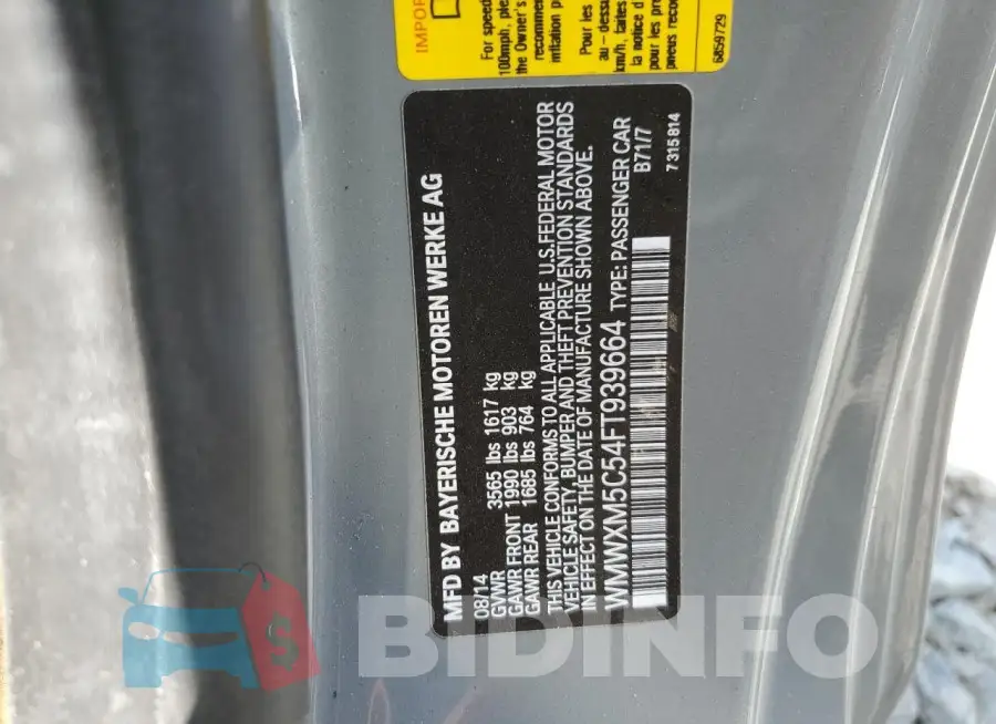 WMWXM5C54FT939664 Photo# 12