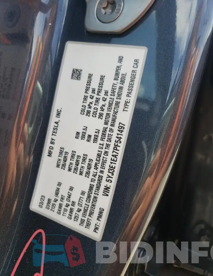 5YJ3E1EA7PF541497 Photo# 12