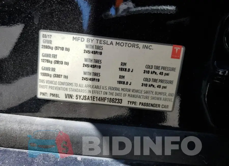 5YJSA1E14HF186233 Photo# 12
