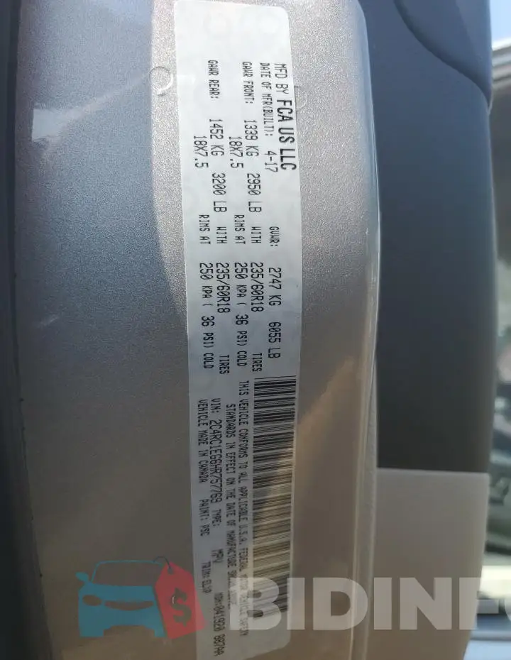 2C4RC1EG6HR757769 Photo# 13