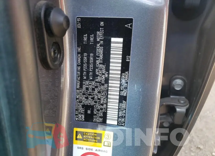 2T2BK1BA7FC311286 Photo# 12