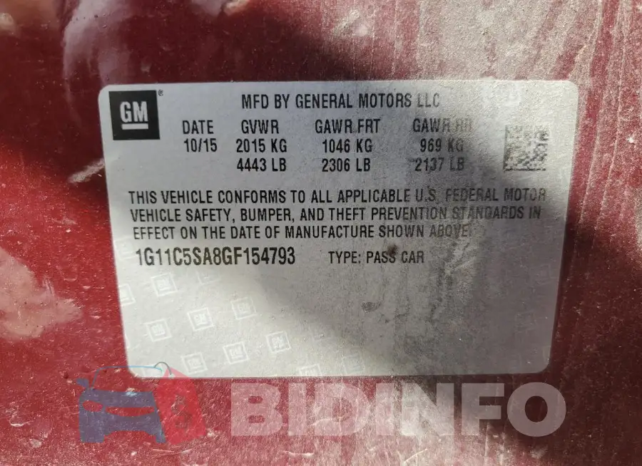 1G11C5SA8GF154793 Photo# 12