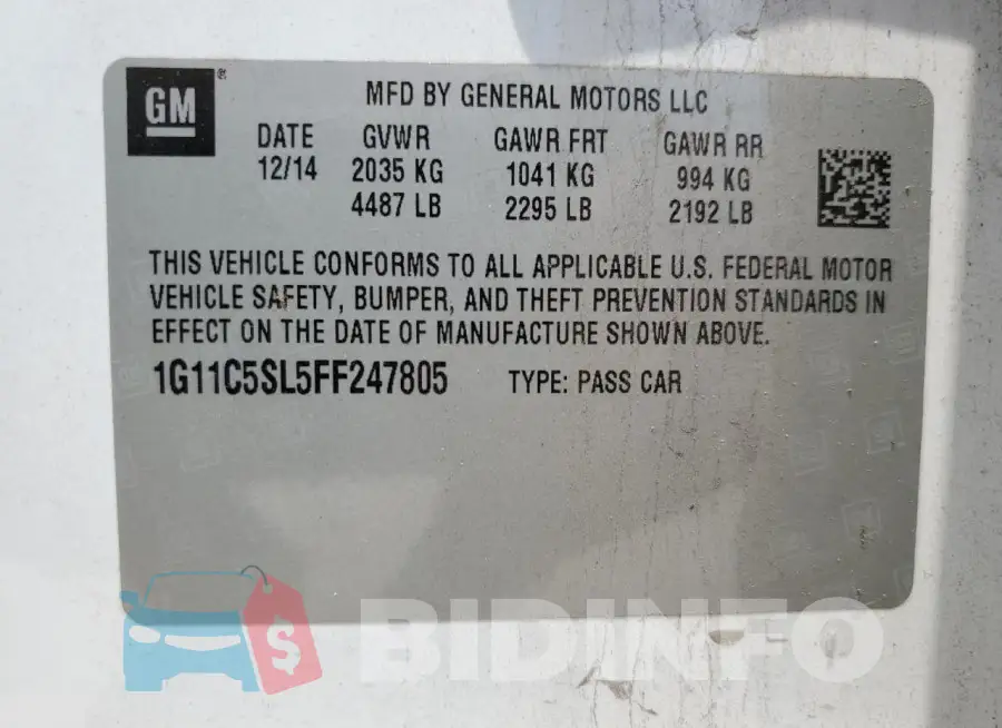 1G11C5SL5FF247805 Photo# 14