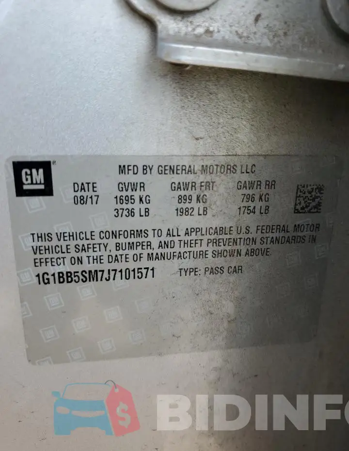 1G1BB5SM7J7101571 Photo# 12
