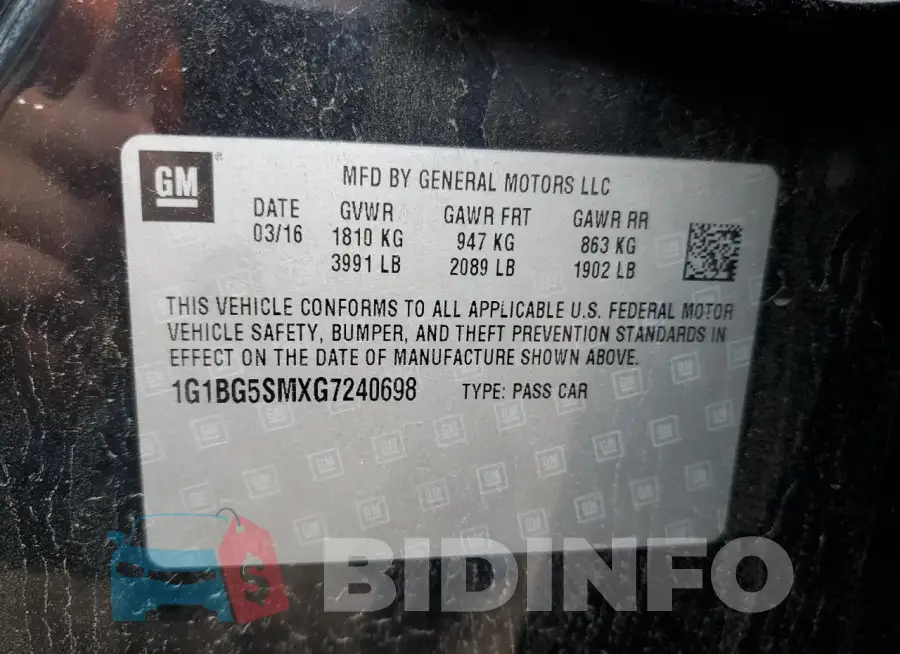 1G1BG5SMXG7240698 Photo# 13