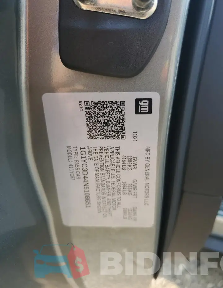 1G1YC3D44N5108651 Photo# 12