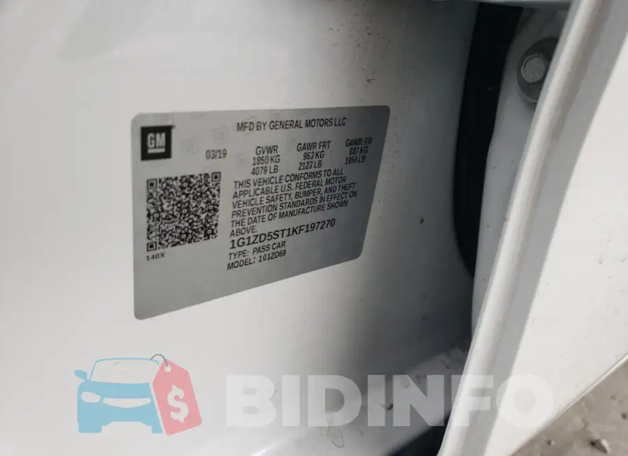 1G1ZD5ST1KF197270 Photo# 12