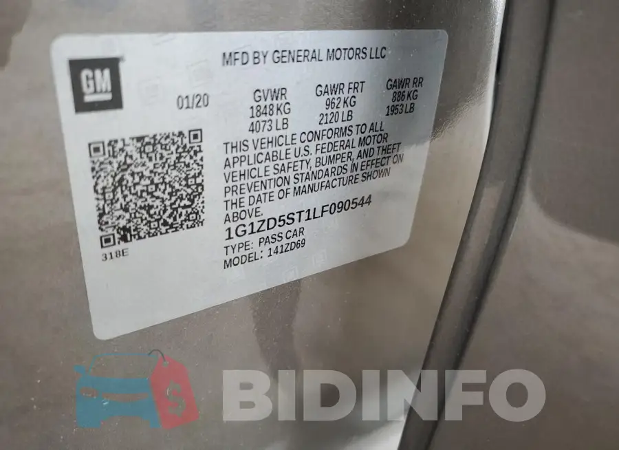 1G1ZD5ST1LF090544 Photo# 13