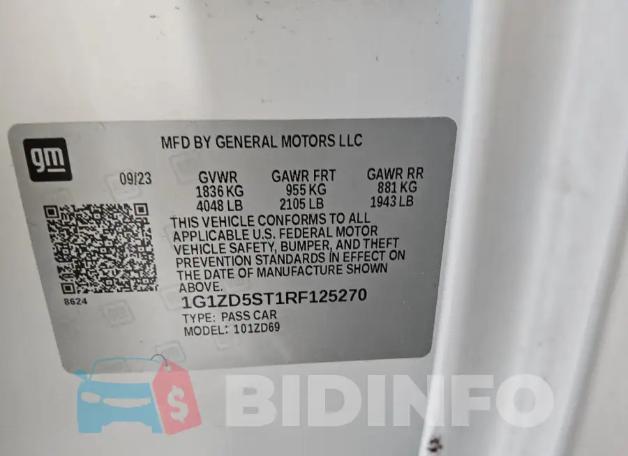 1G1ZD5ST1RF125270 Photo# 12