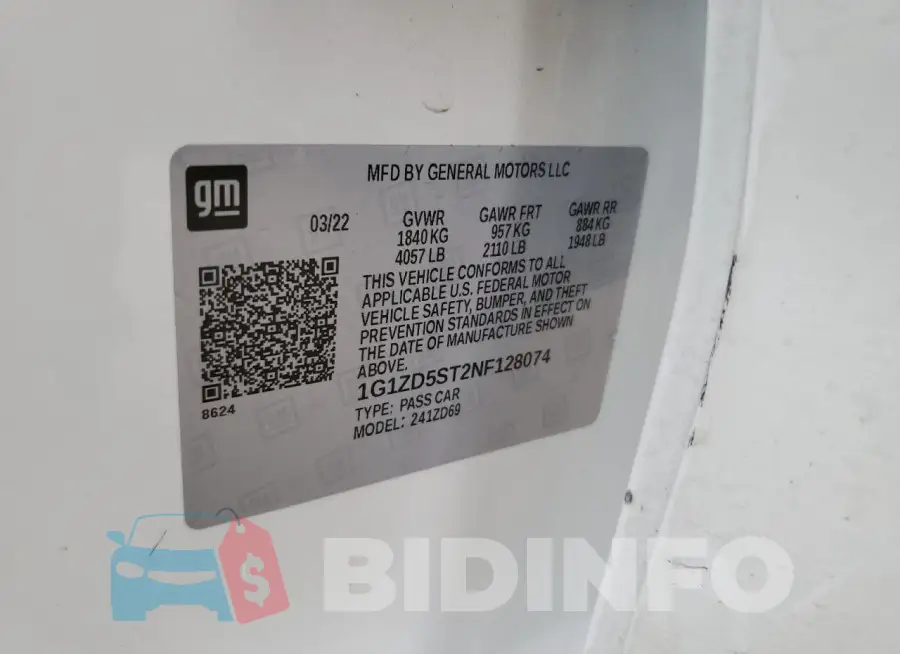 1G1ZD5ST2NF128074 Photo# 13