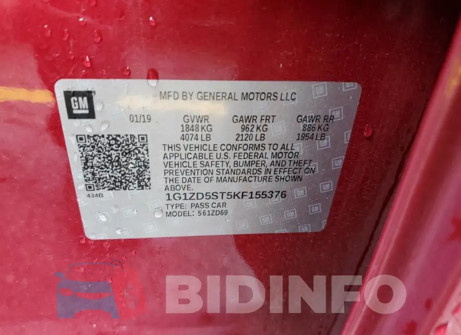 1G1ZD5ST5KF155376 Photo# 12