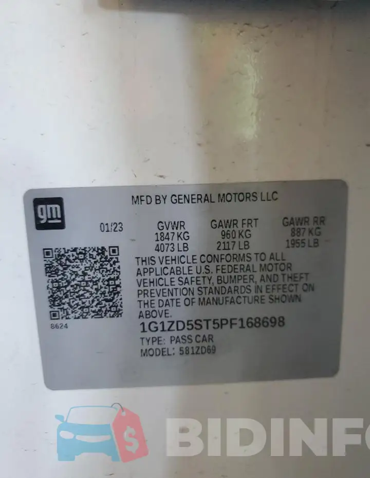 1G1ZD5ST5PF168698 Photo# 12