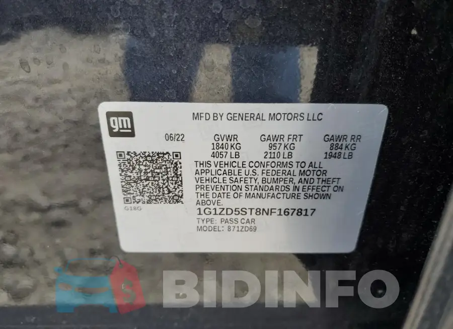 1G1ZD5ST8NF167817 Photo# 12