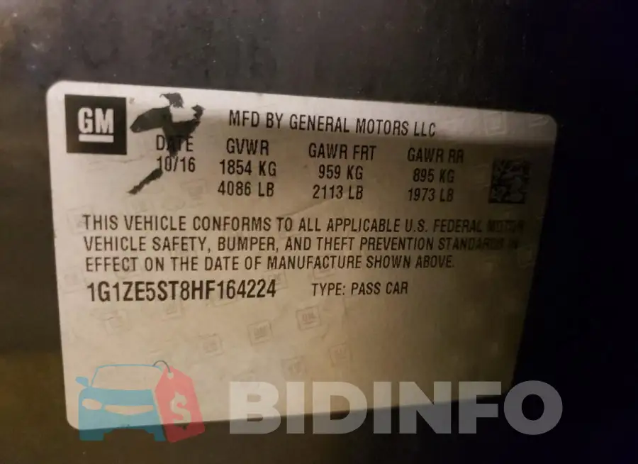 1G1ZE5ST8HF164224 Photo# 10