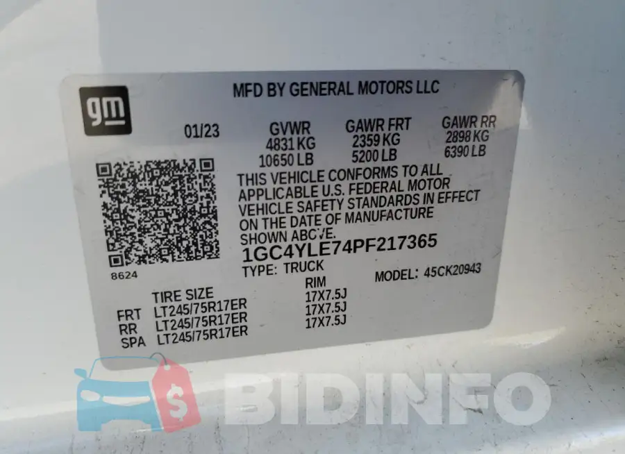1GC4YLE74PF217365 Photo# 12