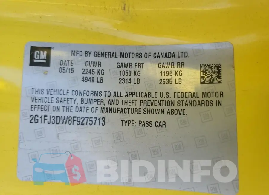 2G1FJ3DW8F9275713 Photo# 12