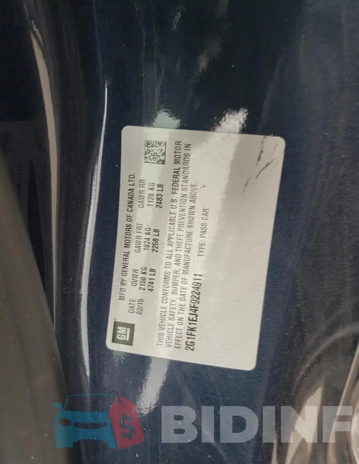 2G1FK1EJ4F9224911 Photo# 13