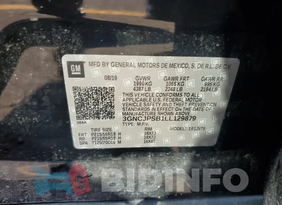 3GNCJPSB1LL129879 Photo# 13