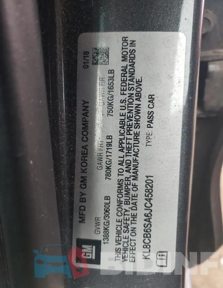 KL8CB6SA6JC458201 Photo# 12