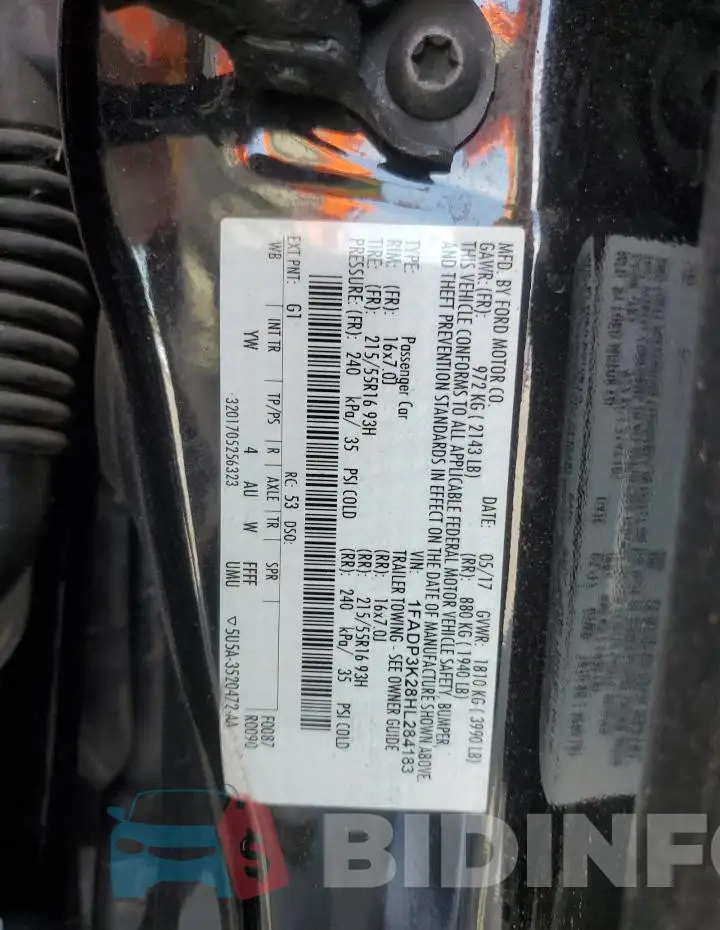 1FADP3K28HL284183 Photo# 12