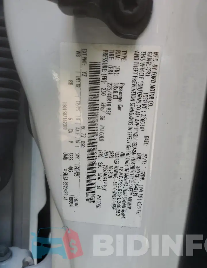 1FADP3L9XFL349253 Photo# 12