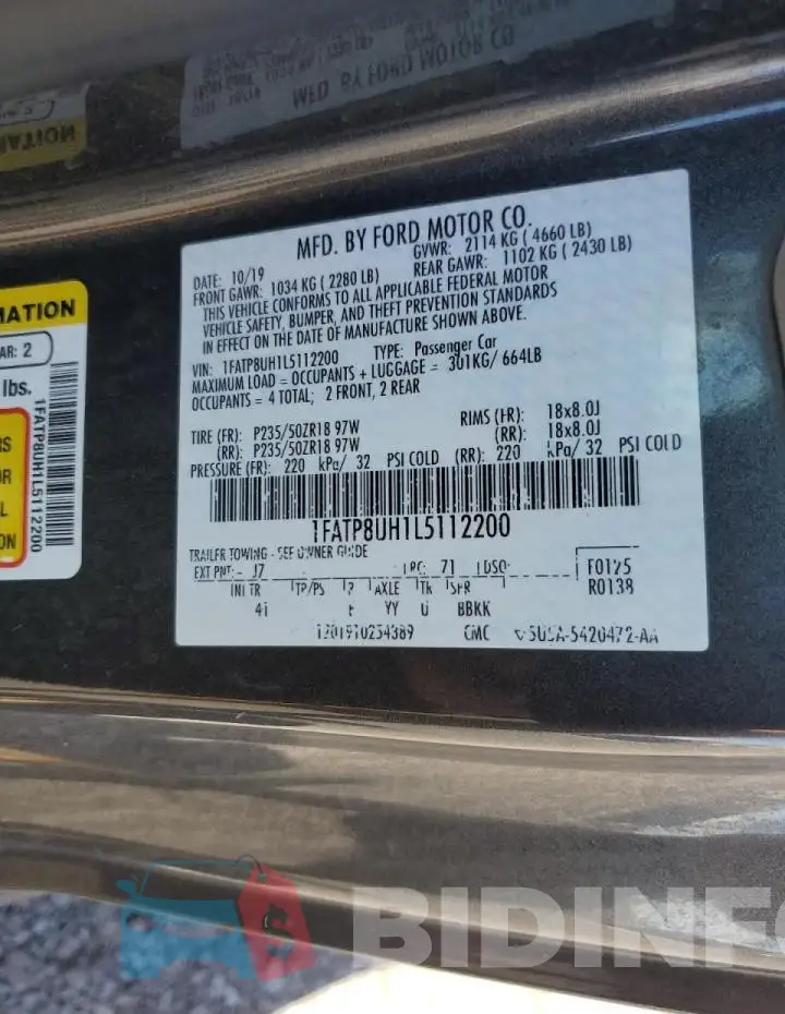 1FATP8UH1L5112200 Photo# 12