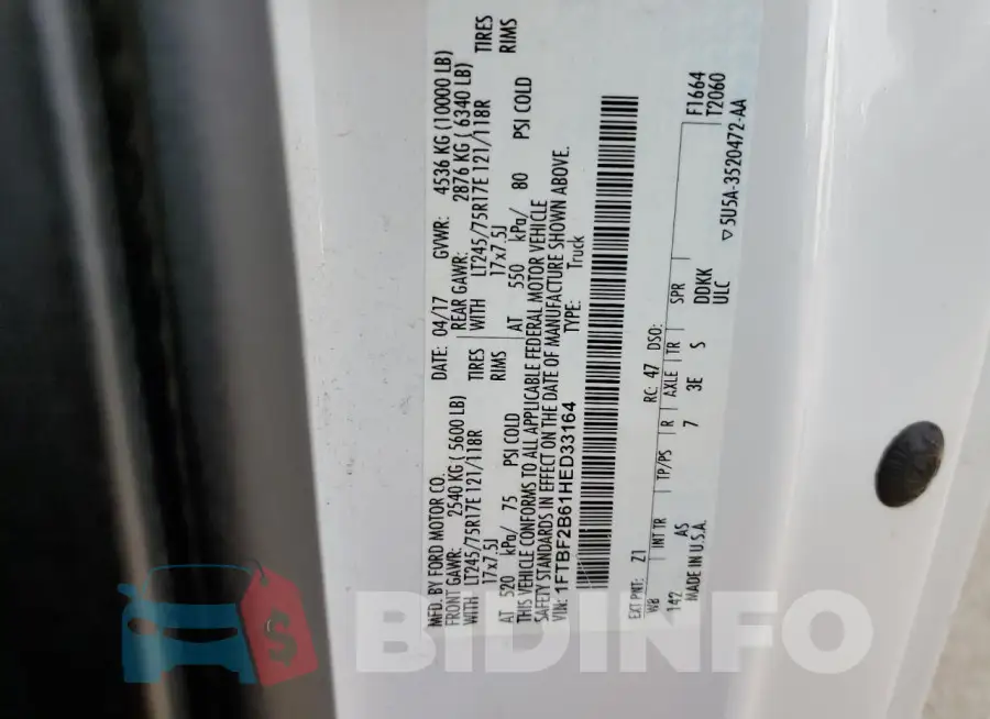 1FTBF2B61HED33164 Photo# 12