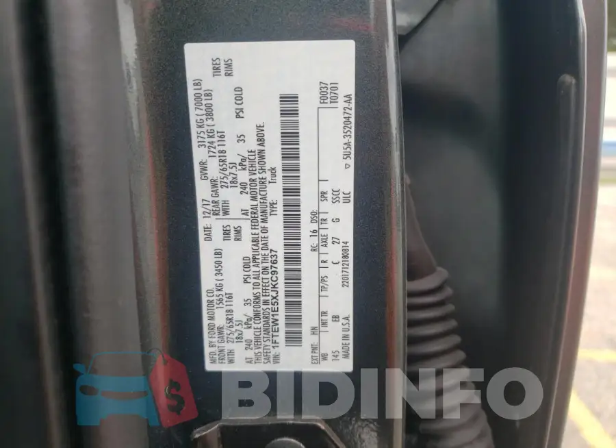 1FTEW1E5XJKC97637 Photo# 13