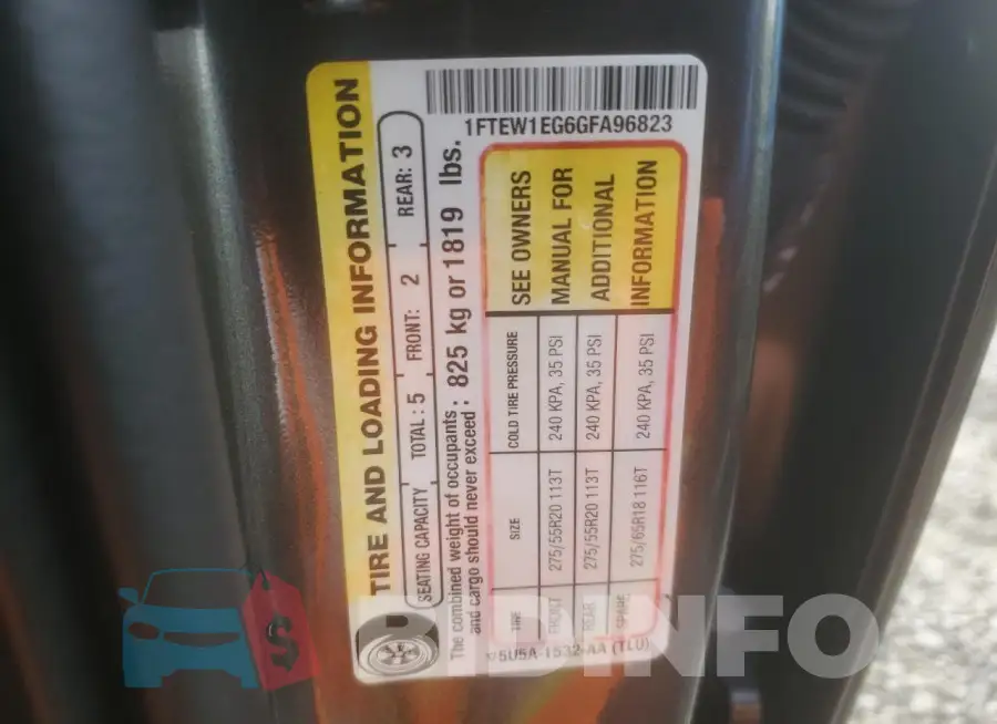 1FTEW1EG6GFA96823 Photo# 13
