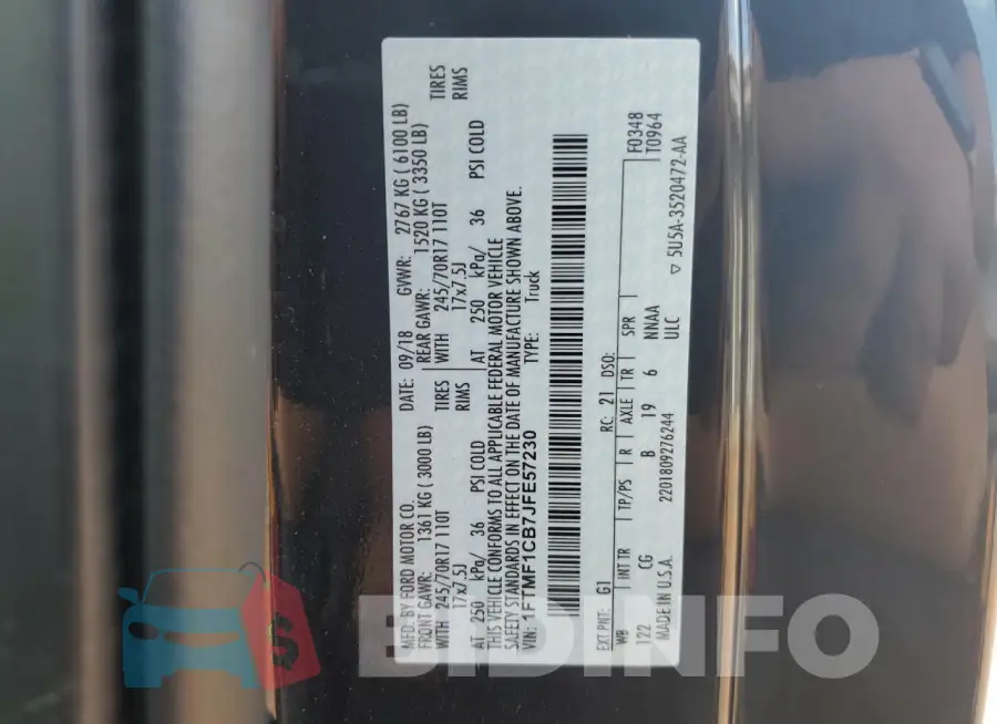 1FTMF1CB7JFE57230 Photo# 12