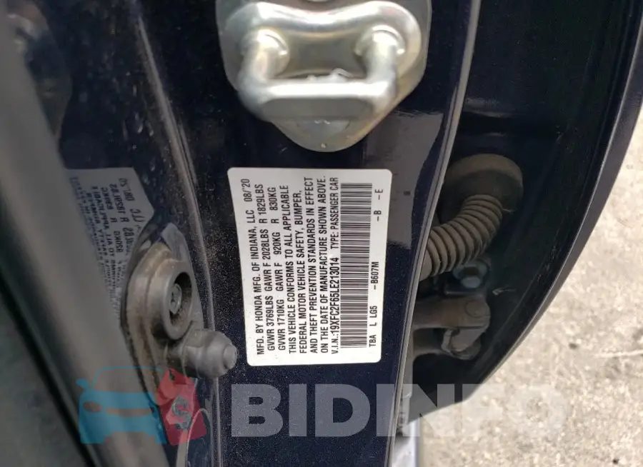 19XFC2F65LE213014 Photo# 12