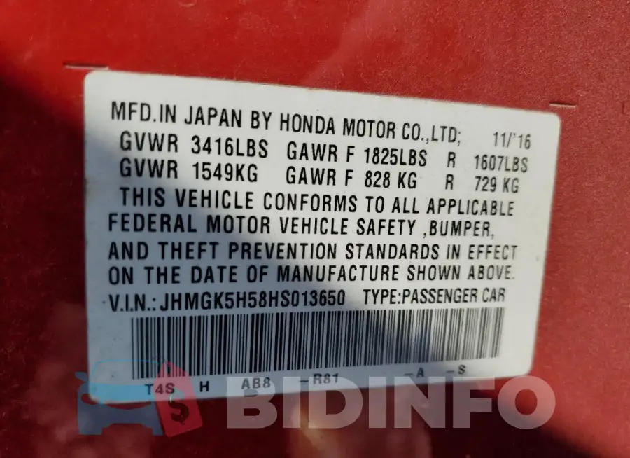 JHMGK5H58HS013650 Photo# 12