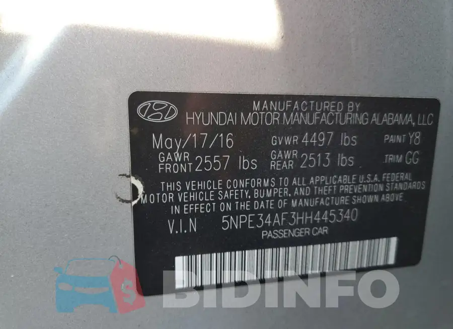 5NPE34AF3HH445340 Photo# 13