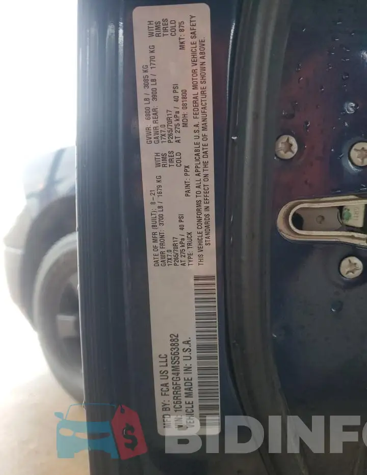 1C6RR6FG4MS563882 Photo# 12