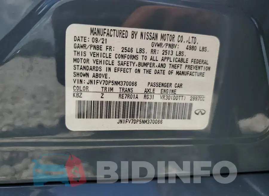 JN1FV7DP5NM370066 Photo# 13