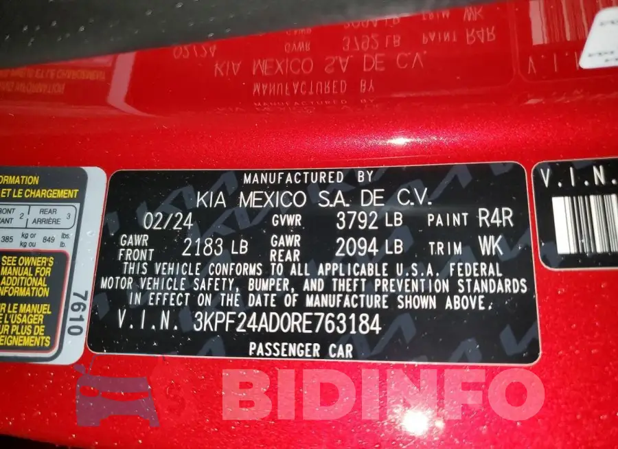3KPF24AD0RE763184 Photo# 12