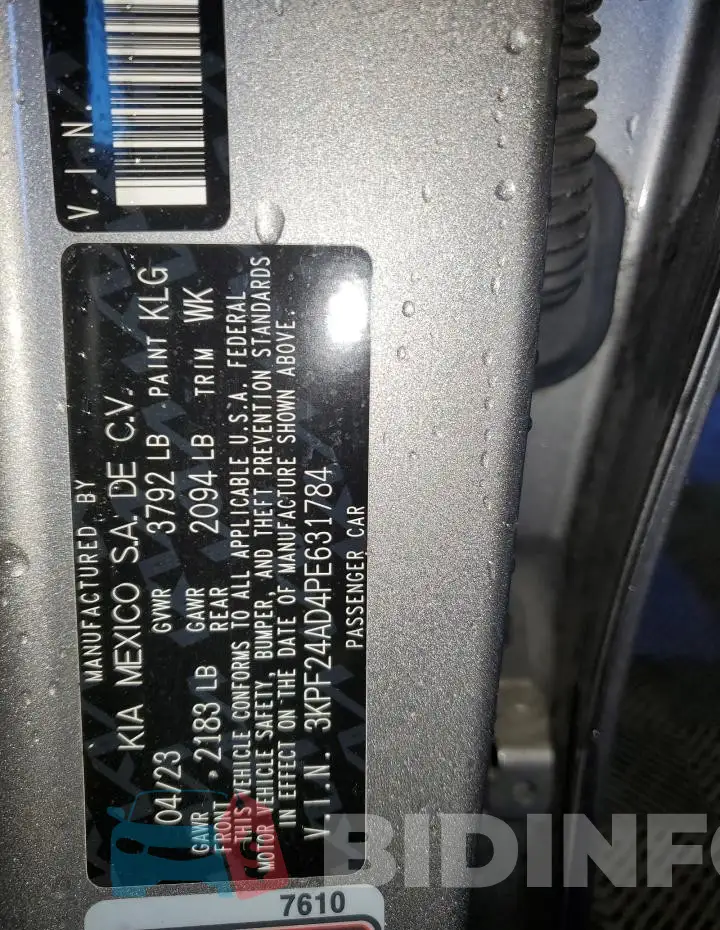 3KPF24AD4PE631784 Photo# 13