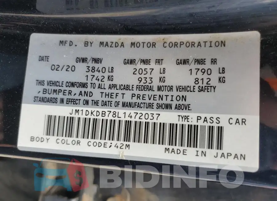 JM1DKDB78L1472037 Photo# 12
