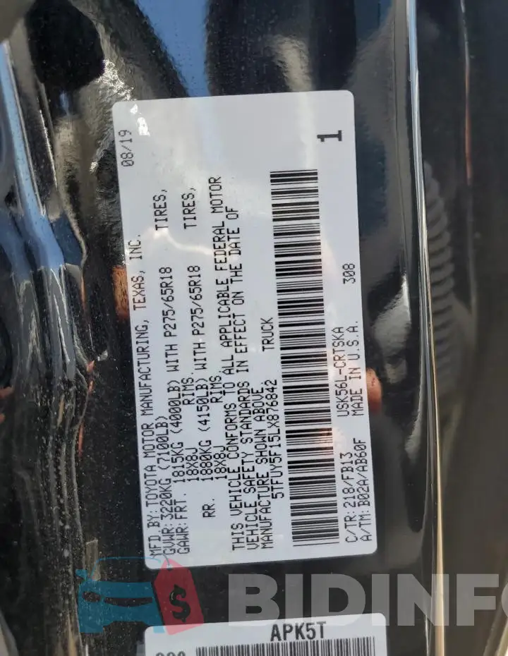 5TFUY5F15LX876842 Photo# 12