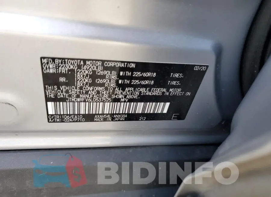 JTMDWRFV6LD537525 Photo# 13