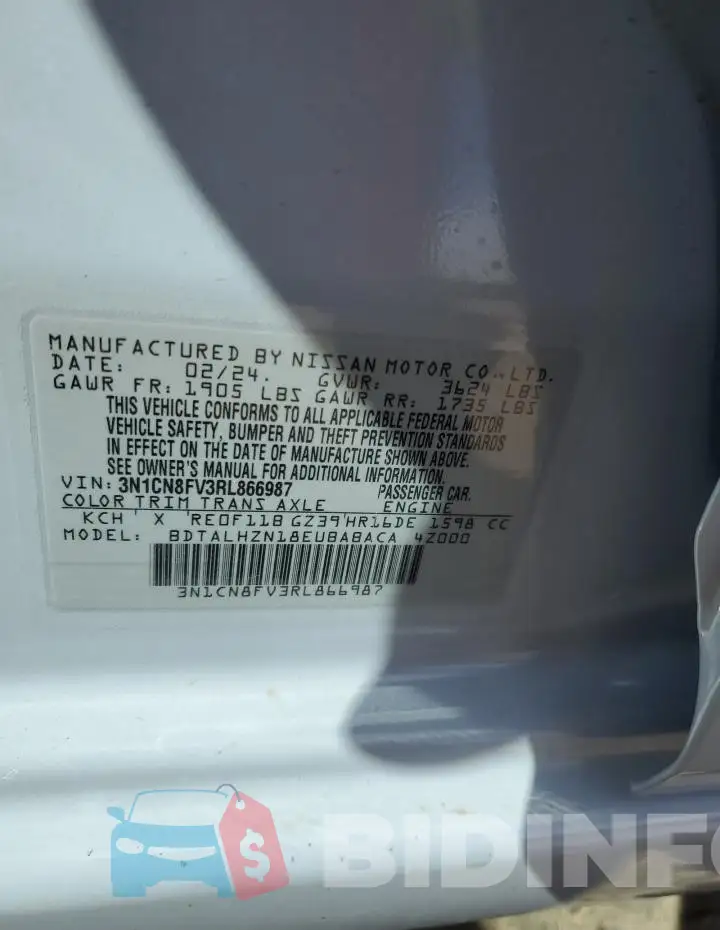 3N1CN8FV3RL866987 Photo# 13